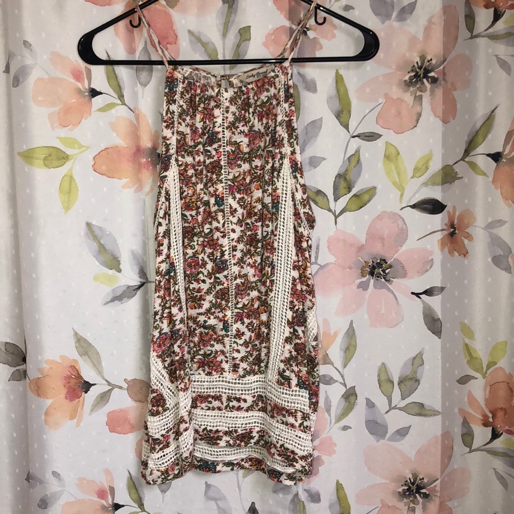 Floral and Lace Lucky Brand Tank